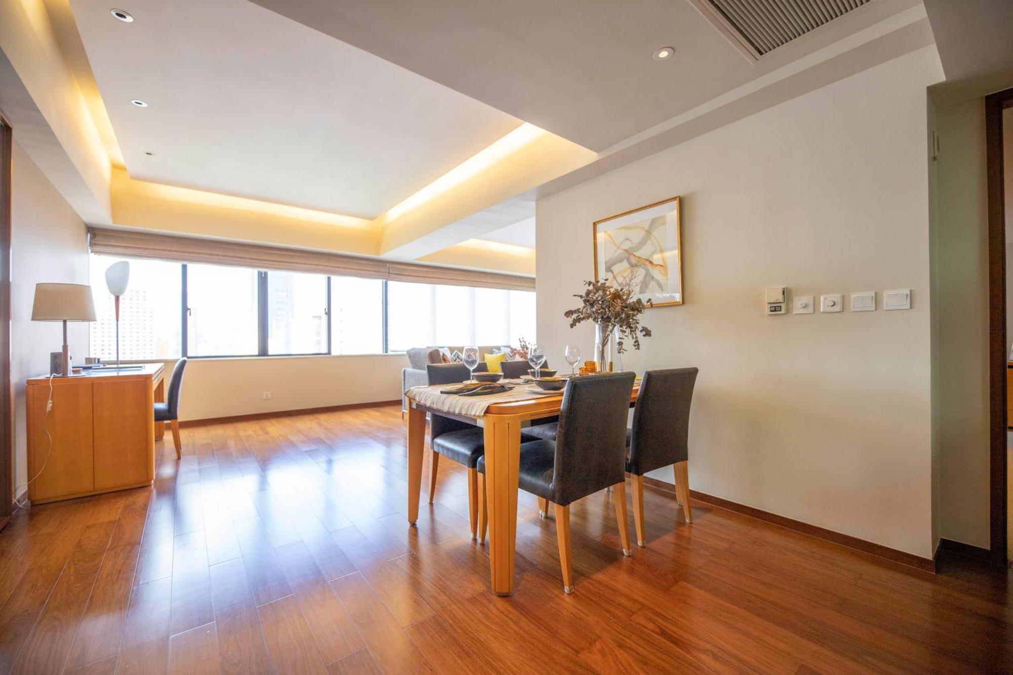 Shanghai Centre Serviced Apartment Buitenkant foto
